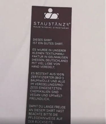 STAUBTÄNZER Pflegehinweis