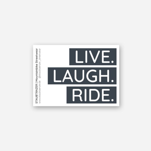 Sticker LIVE LAUGH RIDE