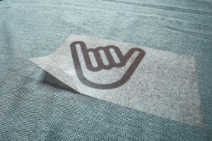 Übertragen des Flock-Drucks