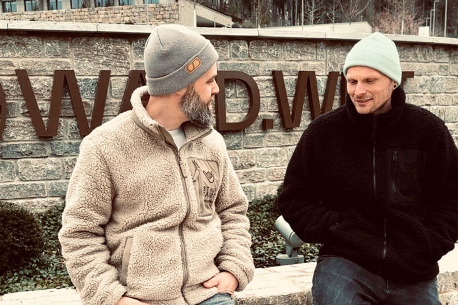 Daniel und Chris im Gespräch