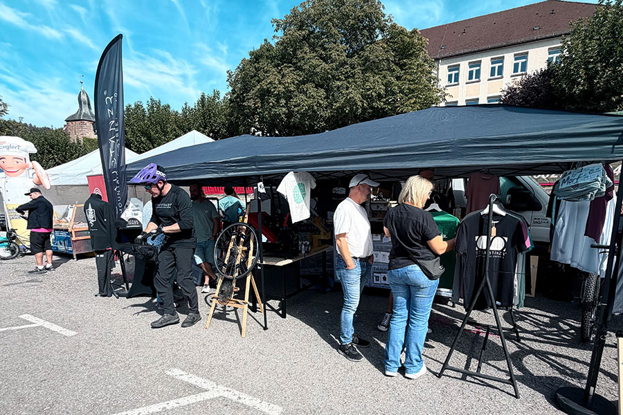 Stand auf dem BIKELÄND Festival 2026